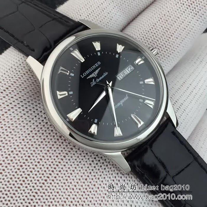 LONGINES浪琴 簡約時尚 西鐵城機芯 男士精品腕表 WSS0215